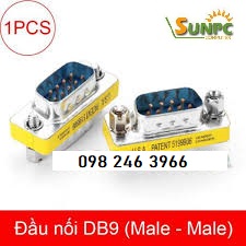 Đầu nối DB9 RS232 2 đầu đực - RS232